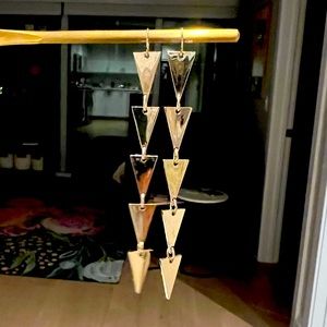 GOLD HANGING DROP EARRINGS